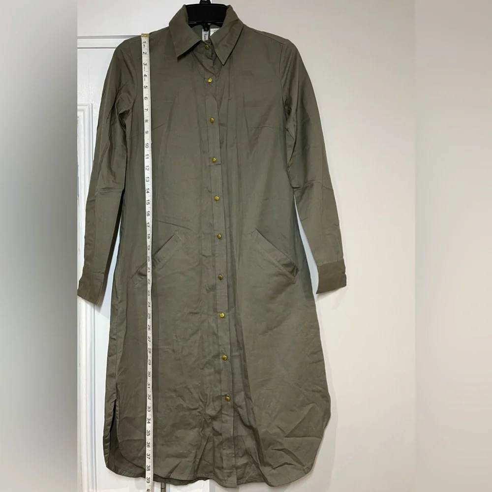 East Essence 🔹 Tunic Olive Green. XS - Picture 3 of 12